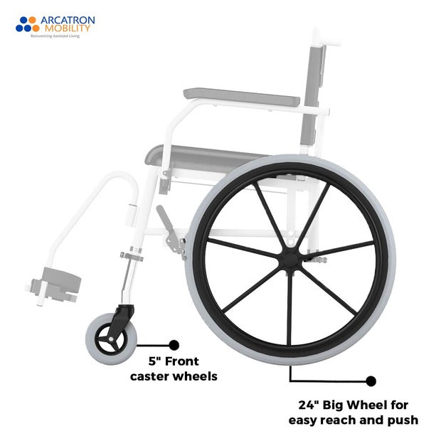 Arcatron Prime FPS005 Shower Commode Wheelchair