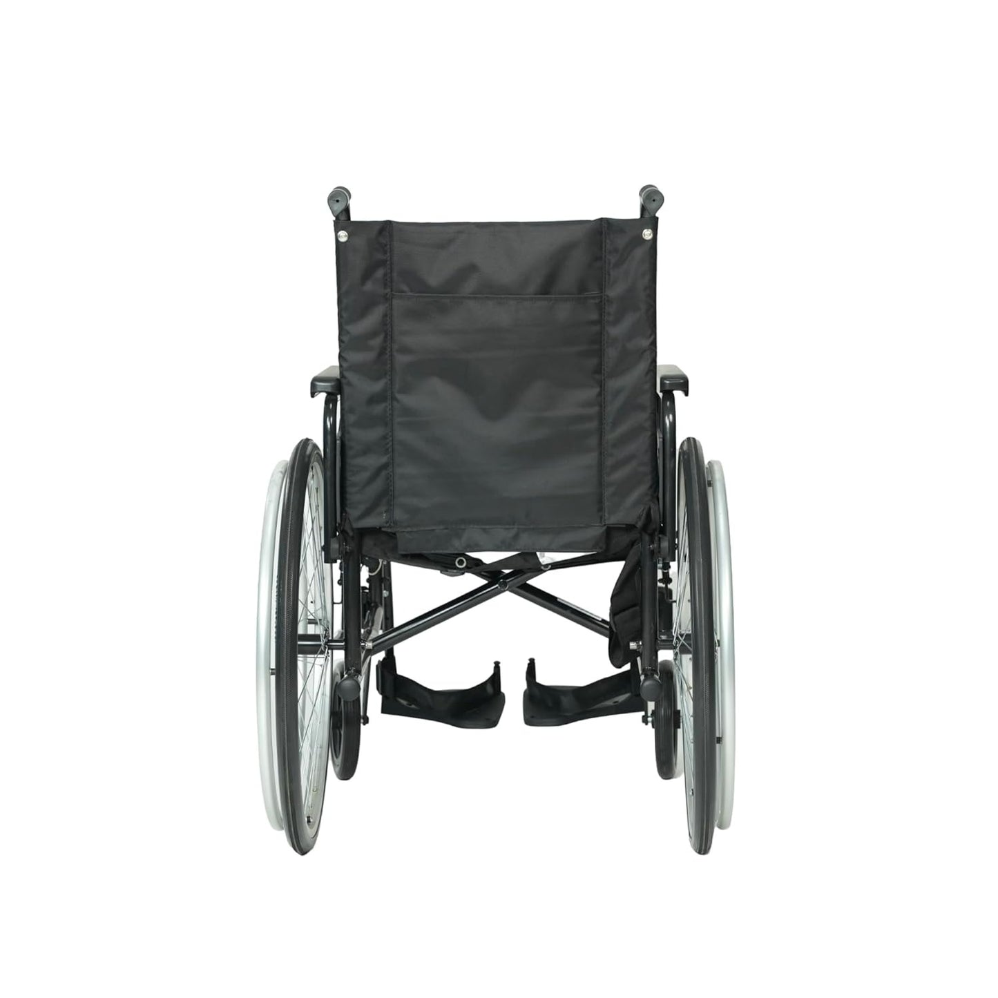 Forza Freedom 3000 Self-Propelled/Attendant Wheelchair for Elderly & Patients | 8” PU Castors and 24” Aluminium Rear Wheels with PU tires | Weight Capacity 125 kg | Lightweight Foldable Design