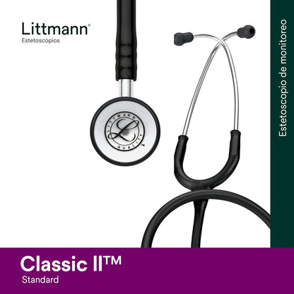 3M™ Littmann® Classic II Infant Stethoscope, 2114, Standard-Finish Chestpiece, Black Tube, 28 in, 3 Each/Case