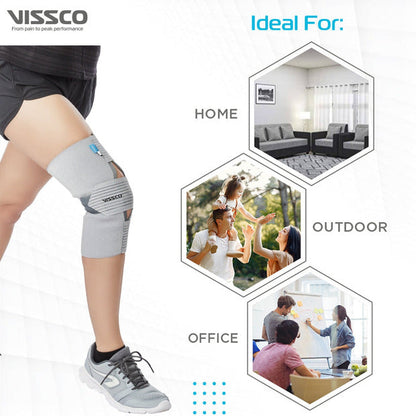 Vissco 0704 Knee Wrap With Loop Elastic Technology