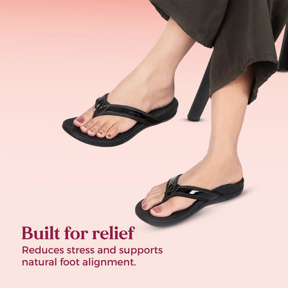 Soul Touch Bella - Black Comfort Slippers