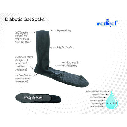 Medigel Arthritic/Diabetic Gel Socks