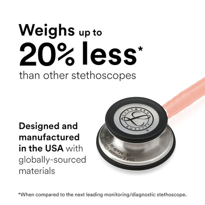 3M™ Littmann® Classic III™ Stethoscope, Stainless Chestpiece, Champagne Rose Satin Finish Tube, 5910C