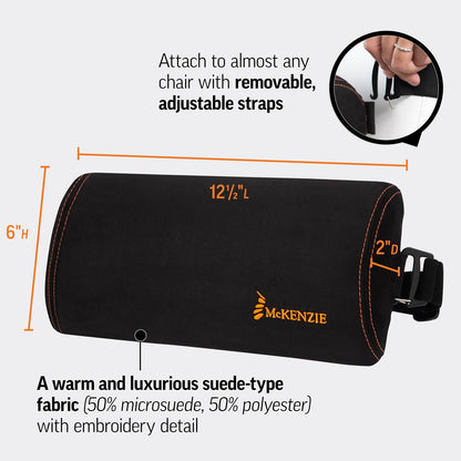 The Original McKenzie® Slimline Lumbar Support – Low Profile Lower Back Support Cushion