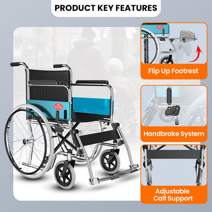 Easycare 809PCL Standard Manual Foldable Wheelchair
