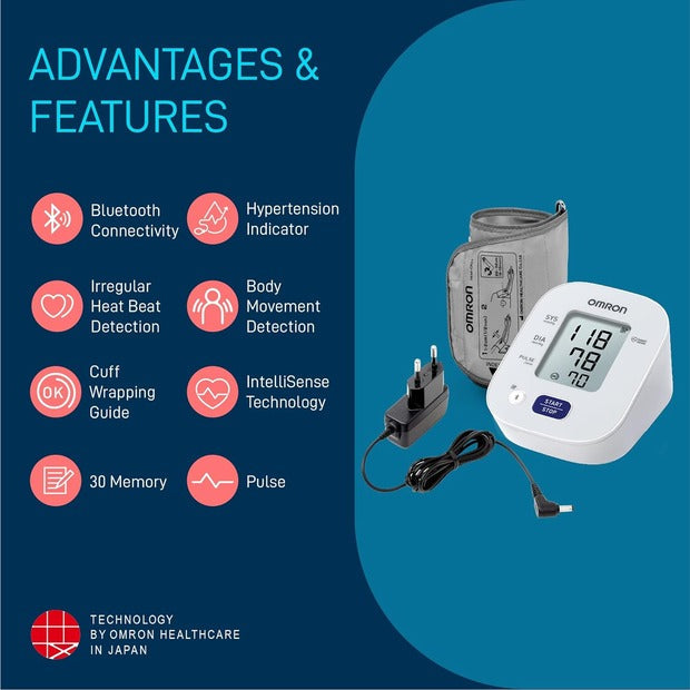 Omron HEM 7143T1A Digital Blood Pressure Monitor With Bluetooth