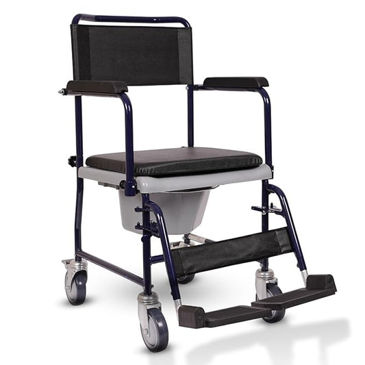 VERMEIREN 139 Commode Chair, Easy-to-Clean, Sturdy Frame, Upto 120Kg Weight Capacity