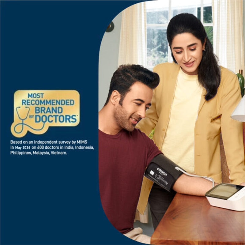 Omron HEM-7600T Smart Elite+ Advanced Tubeless Blood Pressure Monitor with 360° Accuracy IntelliWrap™ Cuff