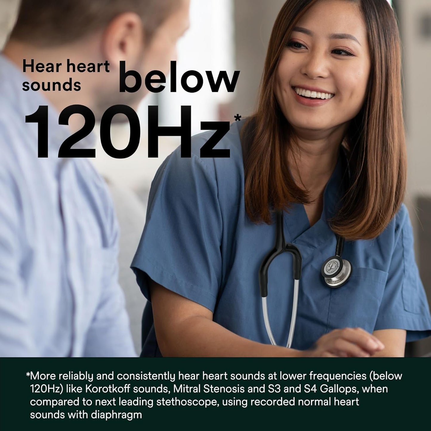 3M™ Littmann® Classic III™ Stethoscope, 5811, Smoke-Finish Chestpiece, Black Tube, 27 in, 3 Each/Case