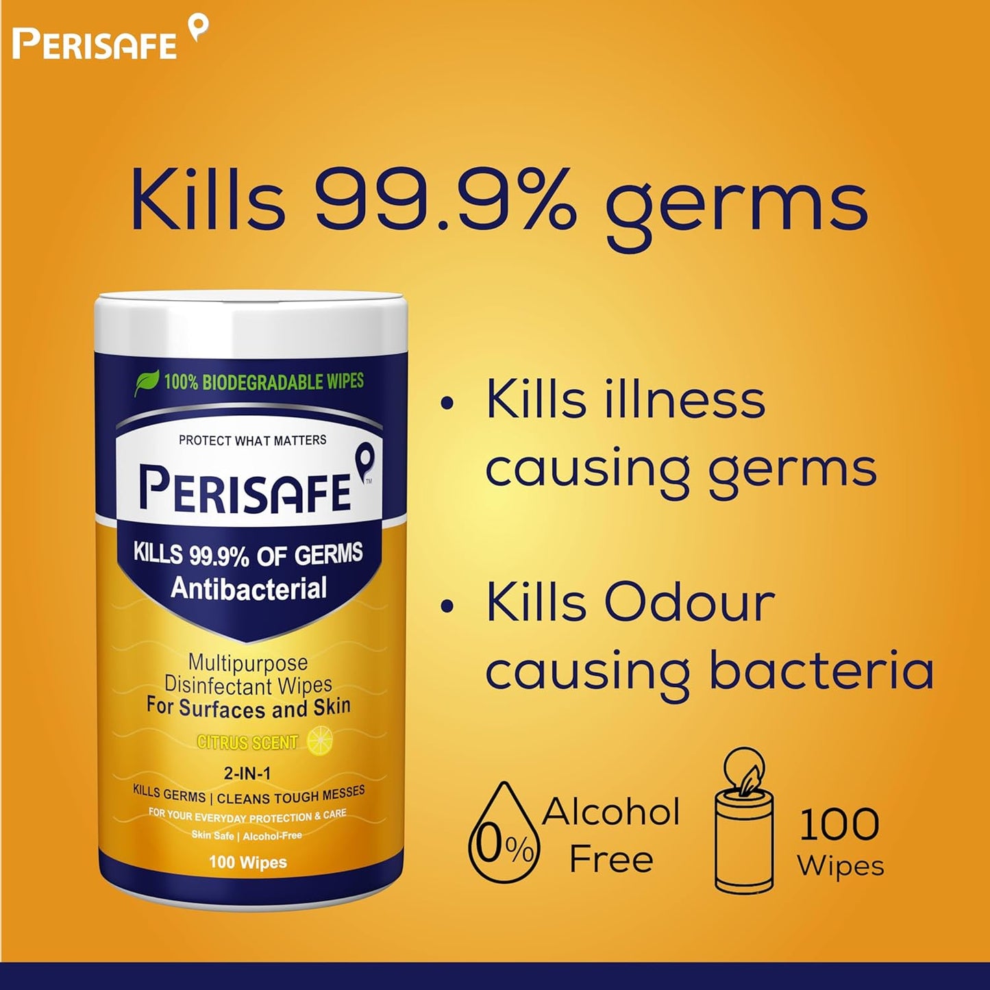 Perisafe Multipurpose Disinfectant Wipes