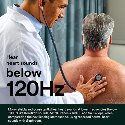 3M™ Littmann® Cardiology IV™ Stethoscope, 6177, Mirror-Finish Chestpiece and Stem, Black Tube, 27 inch, 3 Each/Case