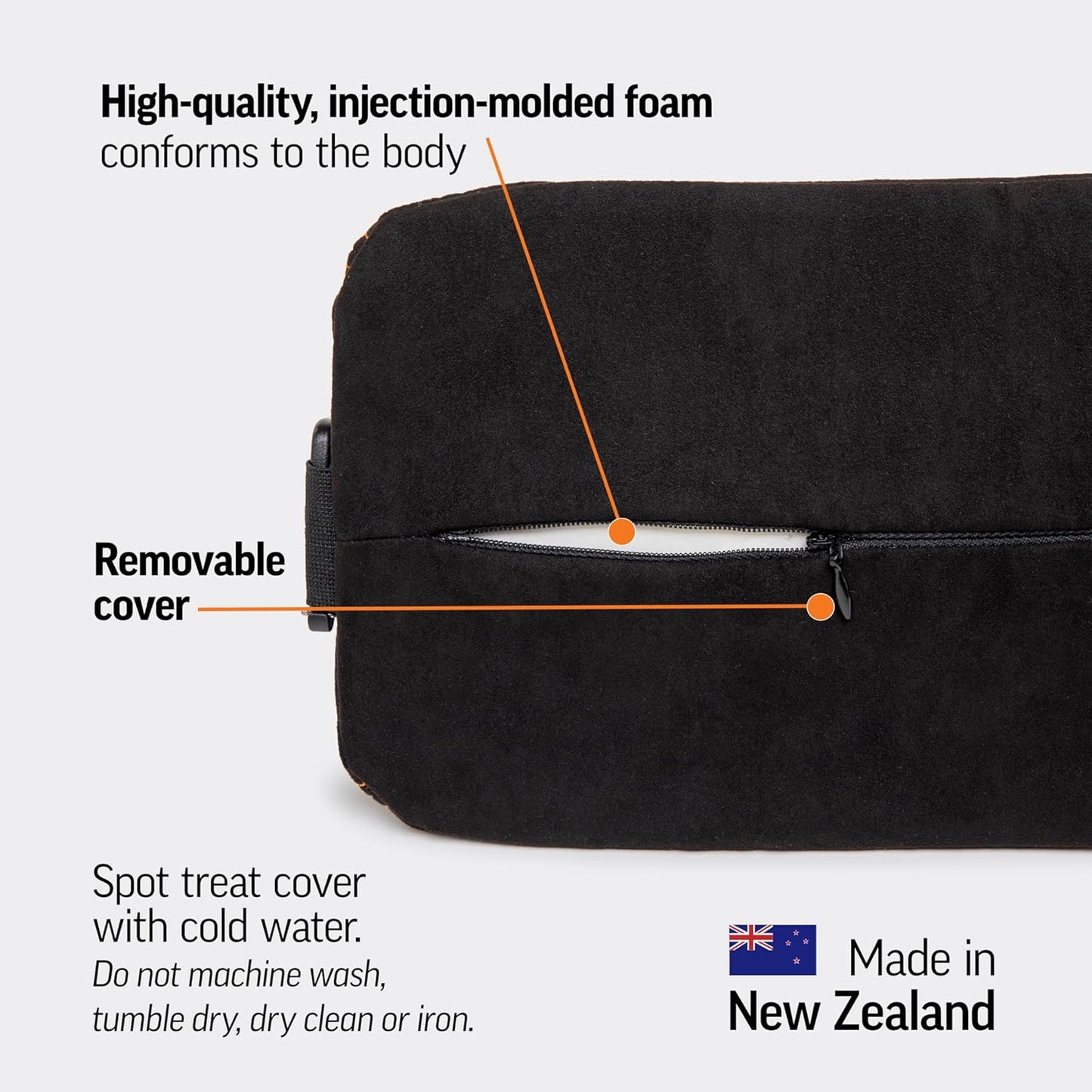 The Original McKenzie® Slimline Lumbar Support – Low Profile Lower Back Support Cushion