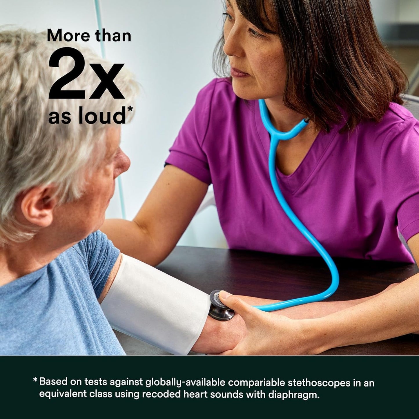 3M™ Littmann® Classic III™ Stethoscope, 5620, Standard-Finish Chestpiece, Black Tube, 27 in, 3 Each/Case