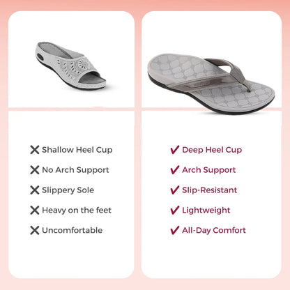 Soul Touch Bella - Grey Comfort Slippers