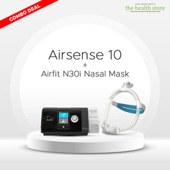 Resmed AirSense™ 10 Autoset Tripack 4G CPAP Machine With Airfit Airfit N30I Nasal Mask Combo