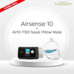 Resmed AirSense™ 10 Autoset Tripack 4G CPAP Machine With Airfit P30I Nasal Mask Combo