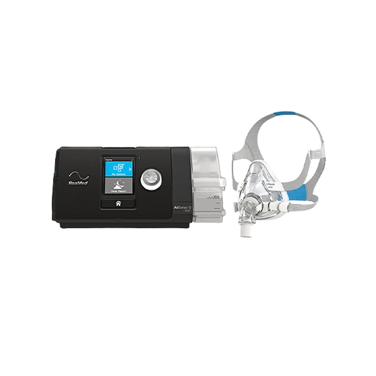 Resmed AirSense™ 10 Autoset Tripack 4G CPAP Machine With Airfit F20 Nasal Mask Combo