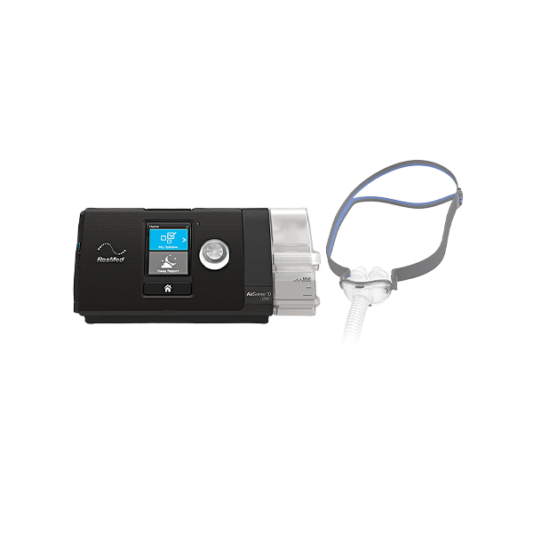 Resmed AirSense™ 10 Autoset Tripack 4G CPAP Machine With Airfit P10 Pillow Mask Combo