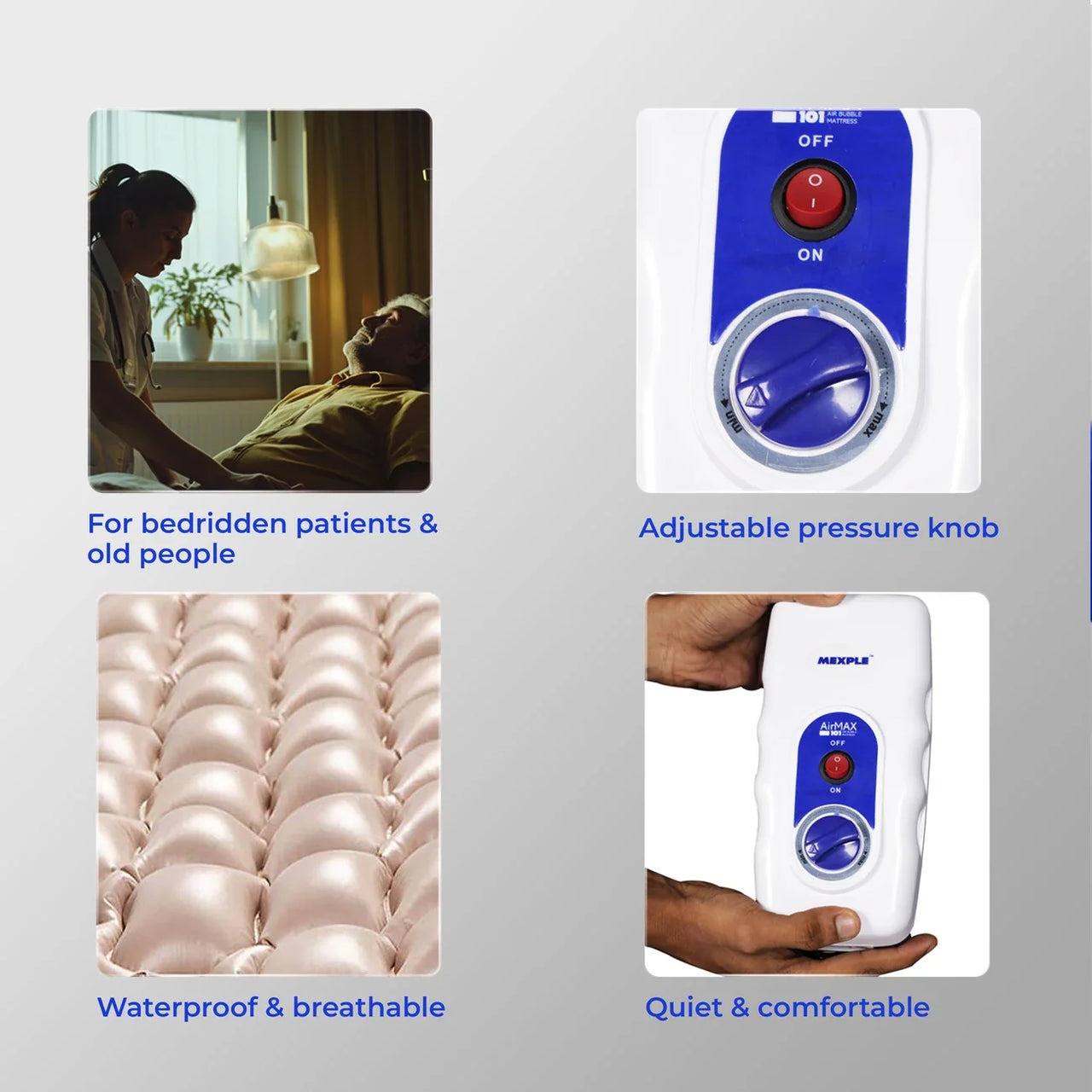 Mexple AirMax 101 Anti - Bedsore Air Bubble Mattress