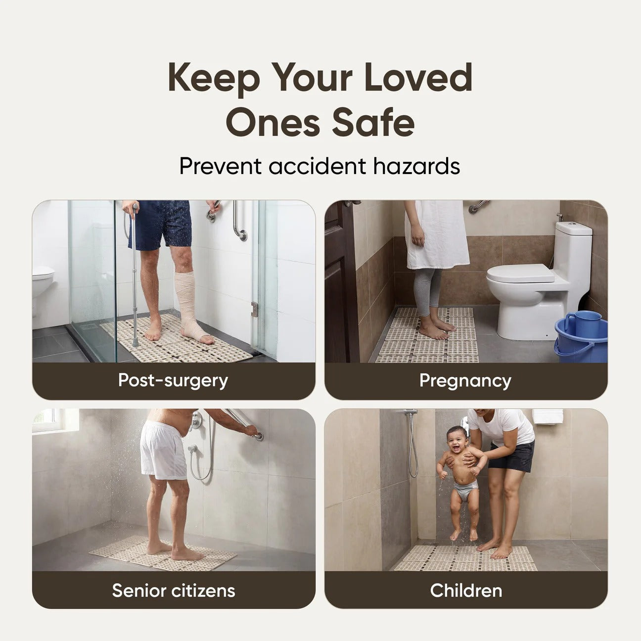 Frido Anti Slip Bath Mat