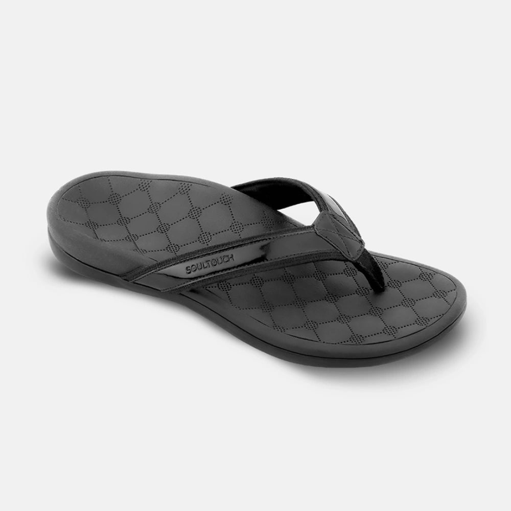 Soul Touch Bella - Black Comfort Slippers