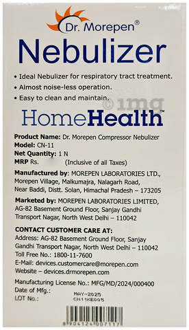 Dr Morepen CN 11 Compressor Nebuliser