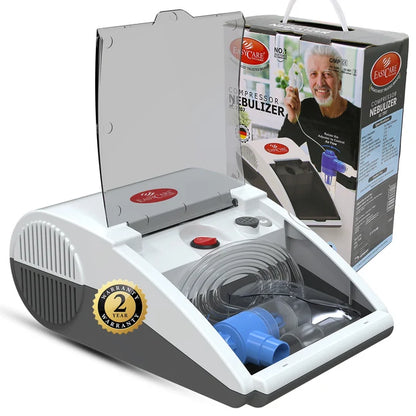EASYCARE Compartment Nebulizer Machine for Adults & Kids | Portable Respiratory Therapy Device | Low Noise | Made in India | 1-Year Warranty