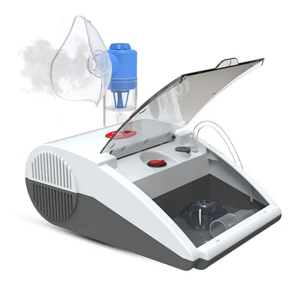 EASYCARE Compartment Nebulizer Machine for Adults & Kids | Portable Respiratory Therapy Device | Low Noise | Made in India | 1-Year Warranty