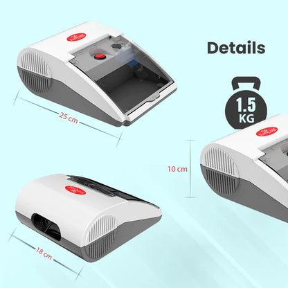 EASYCARE Compartment Nebulizer Machine for Adults & Kids | Portable Respiratory Therapy Device | Low Noise | Made in India | 1-Year Warranty