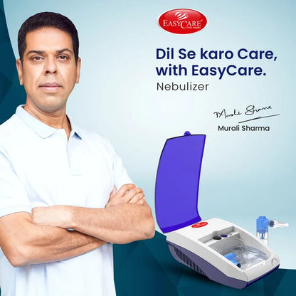 EASYCARE Compartment Nebulizer Machine | Portable Compressor Nebulizer for Adults and Children | Made in India | Low Noise | 1-Year Warranty (EC7720)