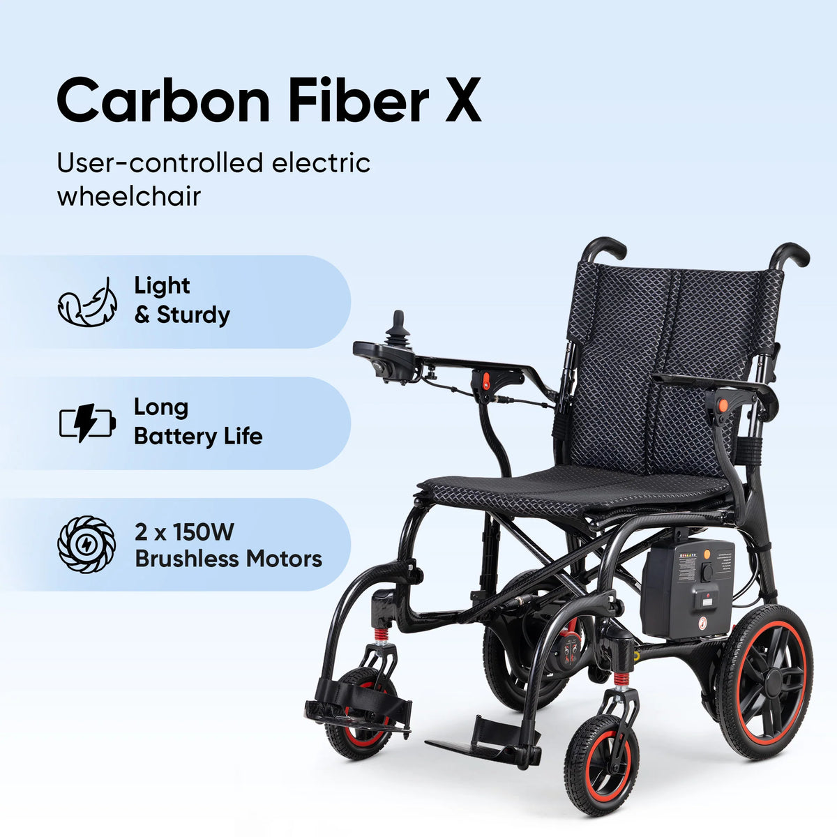 Frido Carbon Fiber X Electric Wheelchair