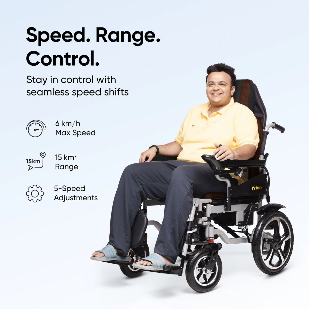 Frido Heavy Duty Recliner Electric Wheelchair
