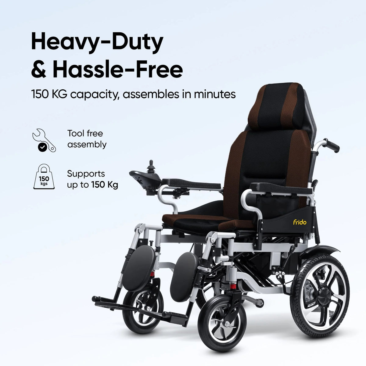 Frido Heavy Duty Recliner Electric Wheelchair