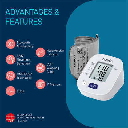 Omron HEM 7141T1 Bluetooth Blood Pressure Monitor