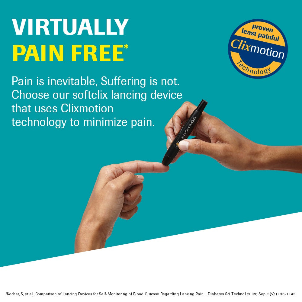 Pain Free Accu-Chek Instant Smart Blood Glucose Meter with Bluetooth Connectivity