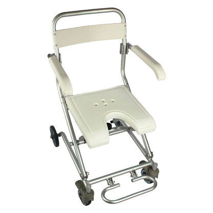 Arrex LA30 Foldable Aluminium Shower Chair With Wheels