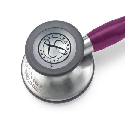 3M™ Littmann® Cardiology IV™ Stethoscope, 6156, Standard-Finish Chestpiece, Plum Tube, Stainless Stem, 3 Each/Case