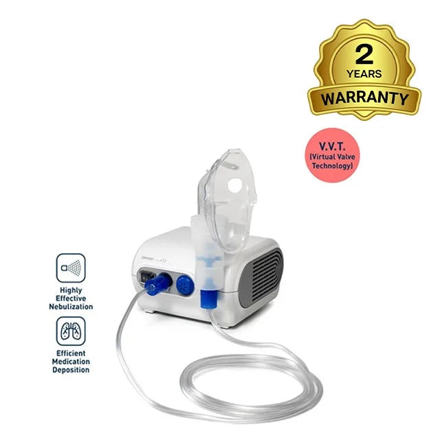 Omron NE-C28-C1 Compressor Nebulizer, Complete Kit with 5 Spare Filters, Air Tube, For Child & Adult