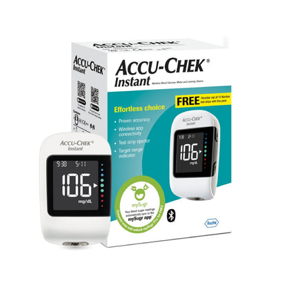 Accu-Chek Instant Smart Blood Glucose Meter with Bluetooth Connectivity