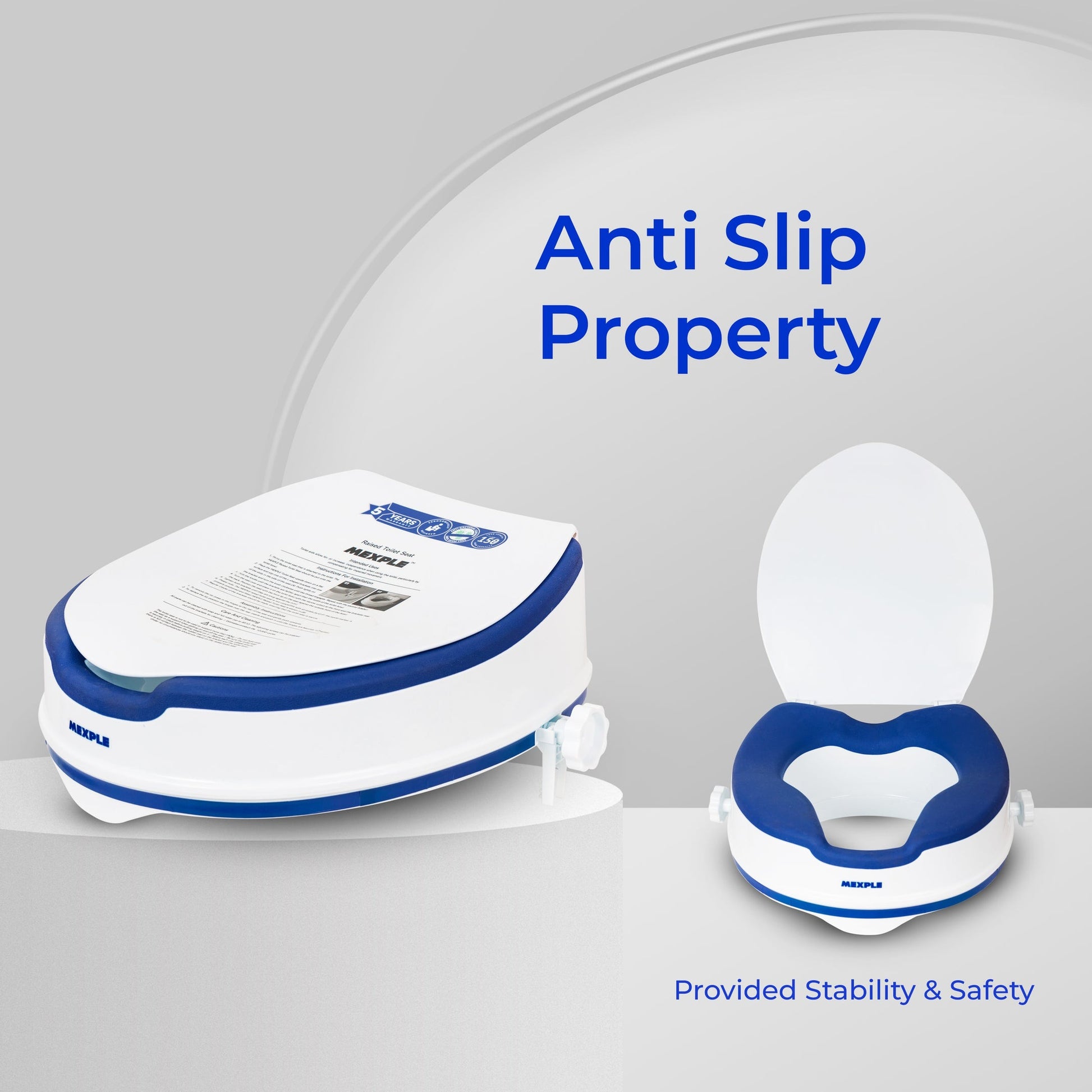 Mexple Raixer4pro - 4inches Raised Toilet With Padded Seat