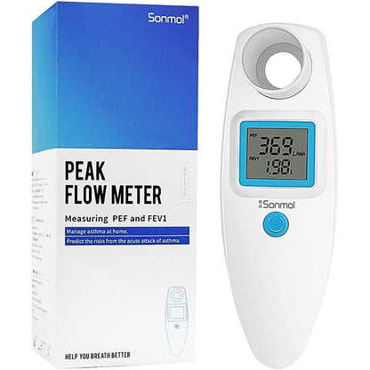 Sonmol Digital Spirometer – Peak Flow Meter (PEF) & FEV1 With BLE