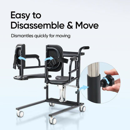 Frido Mobilty Transfer Lift Commode Wheelchair