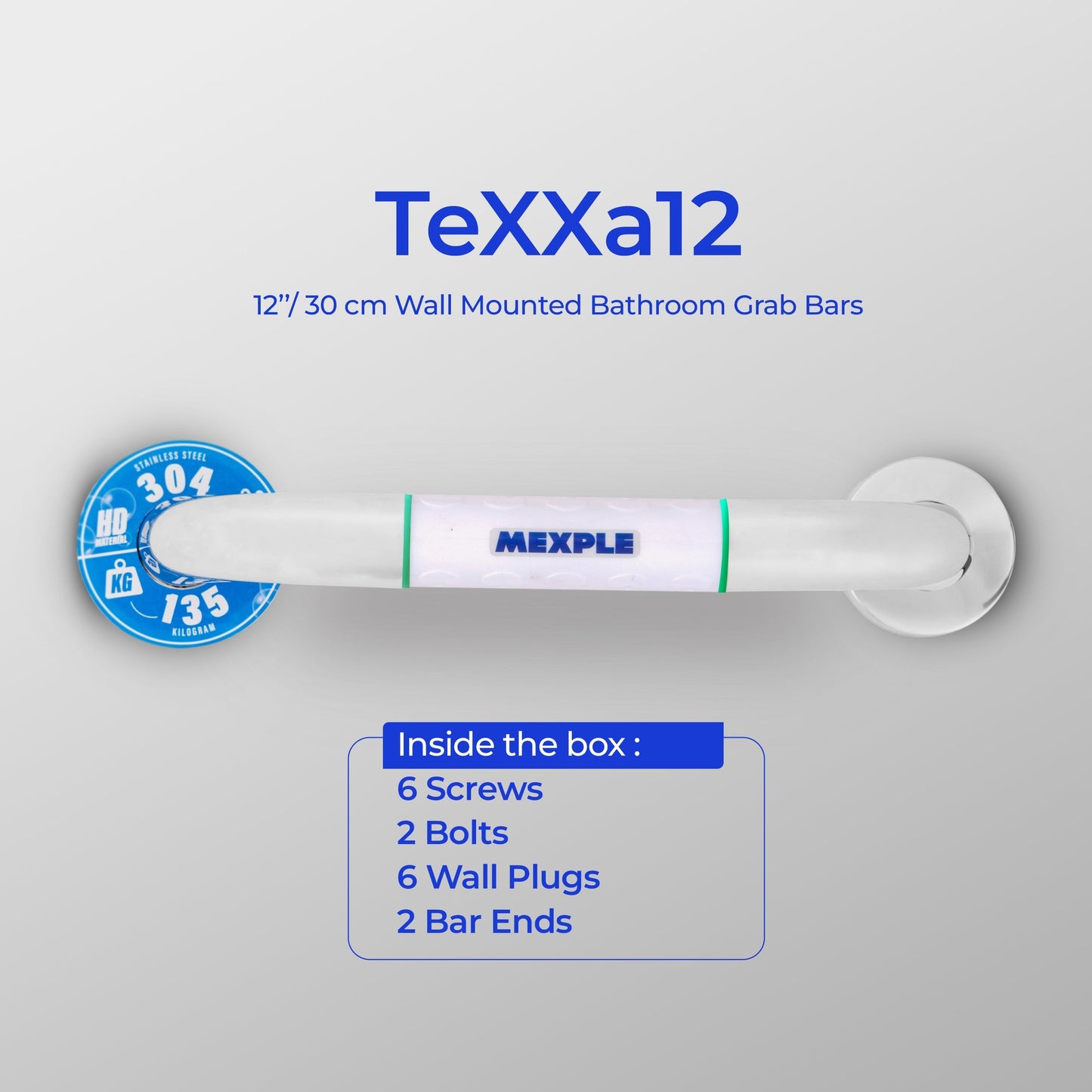 Mexple TeXXa 12 High Grade ABS Anti Slip Grab Bar
