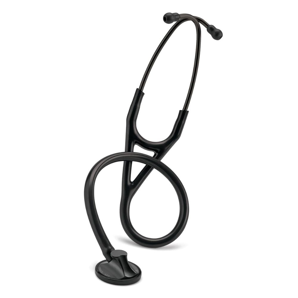 3M™ Littmann® Master Cardiology™ Stethoscope, 2161, Black Plated Chestpiece and Eartubes, Black Tube, 27 in, 3 Each/Case