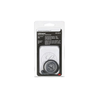 3M™ Littmann® Stethoscope Spare Parts Kit Classic III™ Cardiology IV™ and CORE, 40016, Black, 10 Kit/Case
