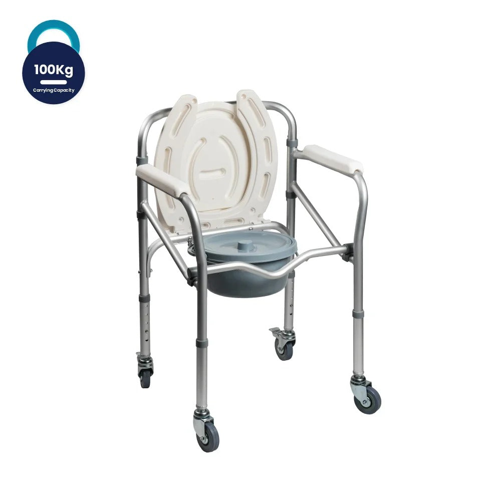 Arrex VP40 Aluminium Commode Chair With Wheels