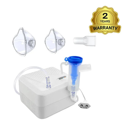 Vissco Micron Mist Compressor Nebulizer Machine NB-003, for Kids & Adults, 10ml Medication Capacity, Low Noise Operation