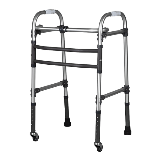 Vissco 2902 Dura Max Aluminium Walker with Wheels On Rent