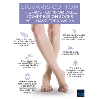 Sigvaris Class 2 Compression Stockings  – Below Knee Length