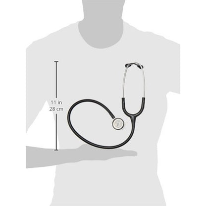 3M™ Littmann® Classic II Pediatric Stethoscope 2113, Standard-Finish Chestpiece, Black, 28 in, 3 Each/Case
